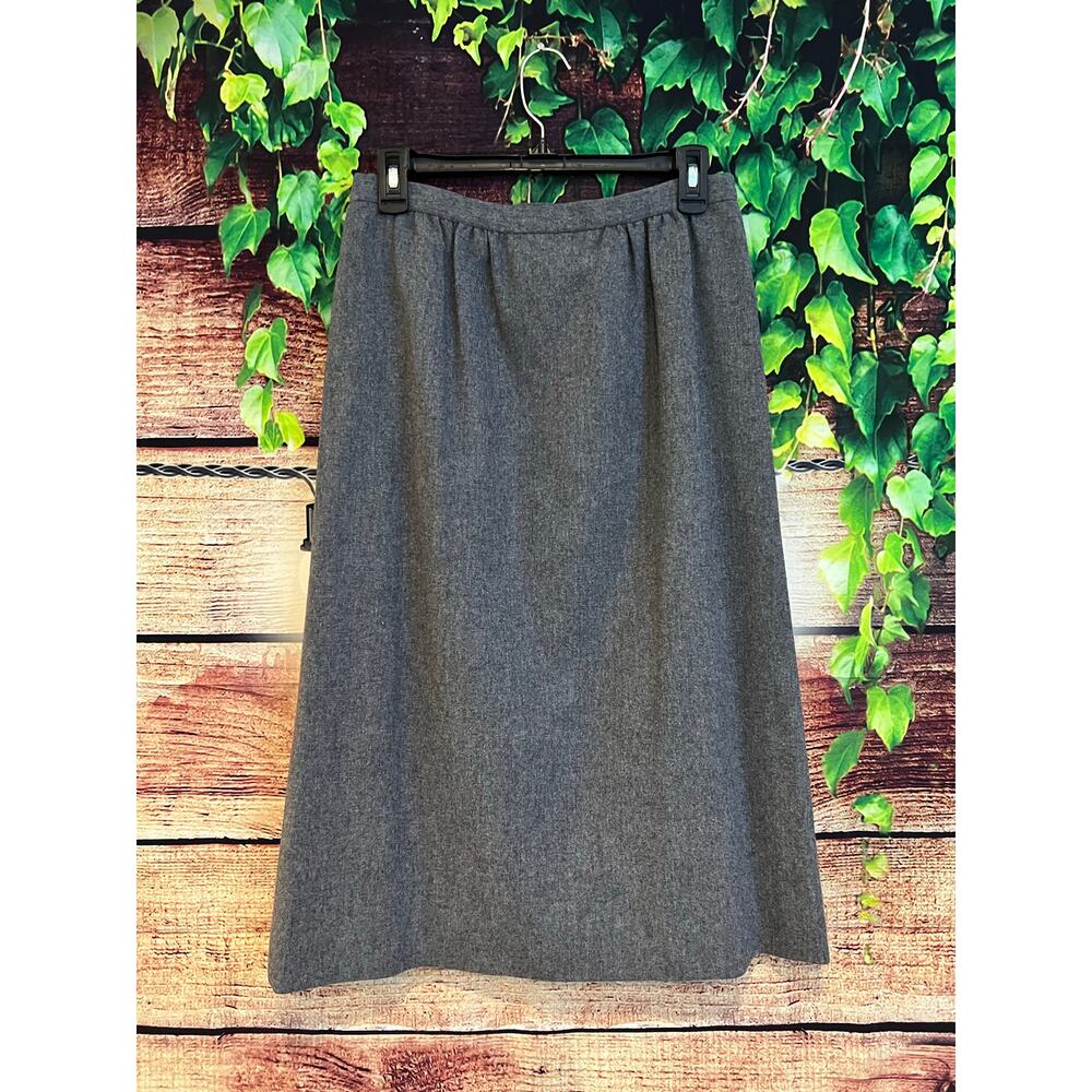Vintage USA Pendleton Woolen Mills 100% Pure Virgin Wool Lined Skirt Midi 8 Med - Picture 4 of 6